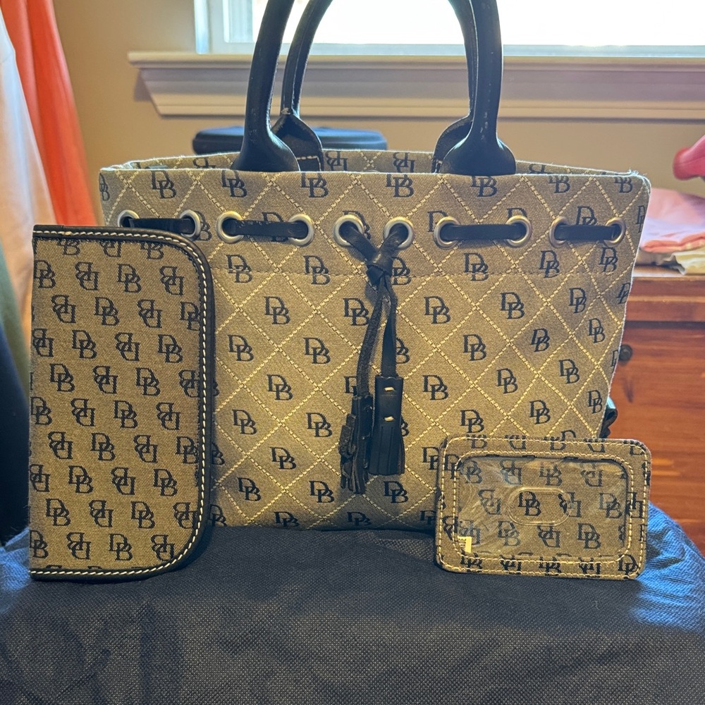 Designer Monogram Tote and Accessories Set